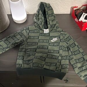 Nike Kids Olive Green Just Do It Hoodie